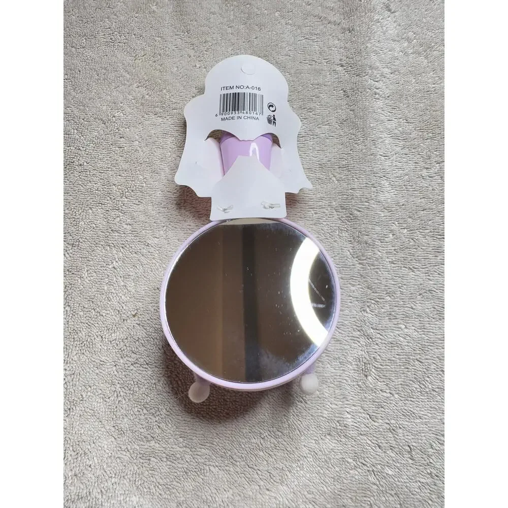 Kuromi Sanrio hand held plushie mirror purple kawaii